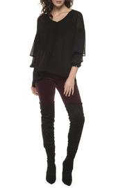  Plisse Frill Slv Blouse