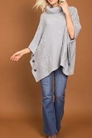  Argyle Knit Poncho