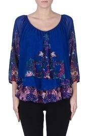 Damask Ruffle Top