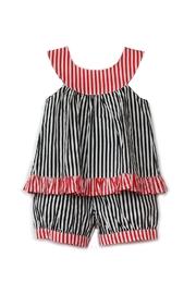  Black/white Striped Popover