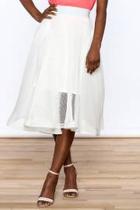  White Mesh Skirt