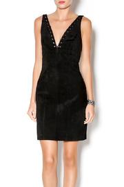  Suede Lace Tank Dress