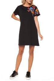  Embroidered Crewneck Dress