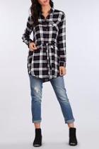  Plaid Relaxed Top
