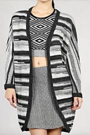  Stripe Pattern Cardigan