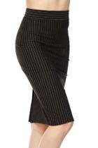  Pinstripe Pencil Skirt