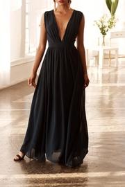  Plunging Neckline Maxi Dress