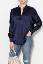  Band Collar Blouse
