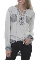  Pull-over Embroidered Blouse
