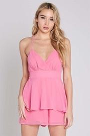 Sleeveless X-back Romper