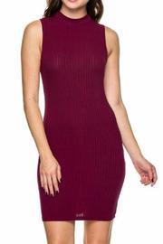  Mockneck Ribbed Dress