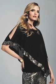  Frank Lyman Chiffon Overlay Blouse