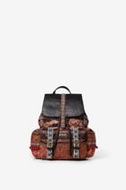  Ethnic Print Backpack
