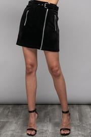  Velvet Moto Skirt