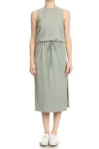  Drawstring Cotton Dress