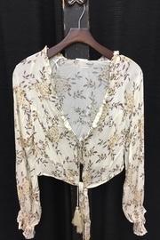  Floral Self-tie Top