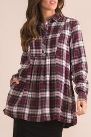  Plaid Plum Top