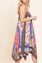  Floral Scarf Dress