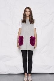  Grey Fur Pocket Vest