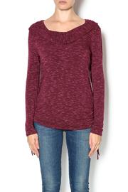  Wine Hooded Top