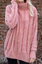  Pink Fleece Turtleneck