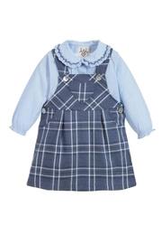  Tartan Pinafore Set.