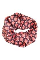  Pink & Burgundy Scarf