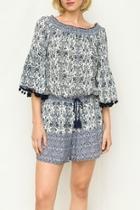  Pompom Tassel Romper