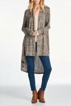  Taupe Patterned Cardigan