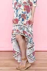  Floral Ruffle Skirt