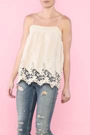  Beige Crochet Strappy Top