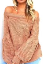  Peachy Off-shoulder Sweater