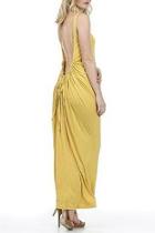  Drawstring Jersey Dress