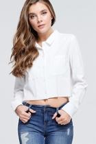  Cropped Button Down