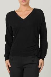  Shirred Double-v Shirt