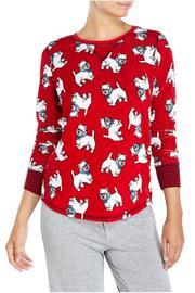  Red Velour Top
