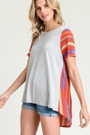  Miltifabric Striped Top