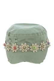  Striped Flower Military-hat