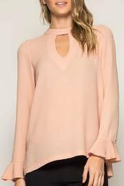  Pink Key Hole Top