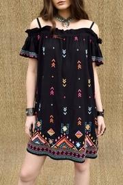  Embroidered Shoulder Dress