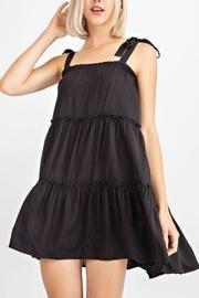  Tiered Black Dress