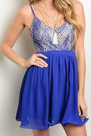  Open Back Flare Dress