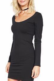  Long Sleeve Scoop Neck Dress