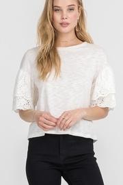  Cream Eyelet Top