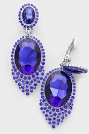  Crystal Oval Earrings