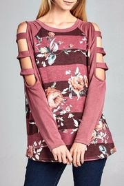  Cutout Long-sleeve Sweatshirt
