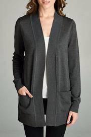  Long Sleeve Ribbed Cardigan