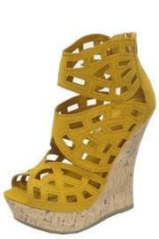  Mustard Wedge Sandal