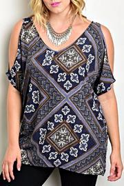  Royal Print Blouse