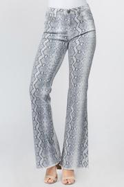  Snakeskin Print Skinny Flair Pant